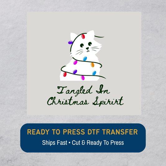 Tangled In Christmas Spirit DTF Transfer