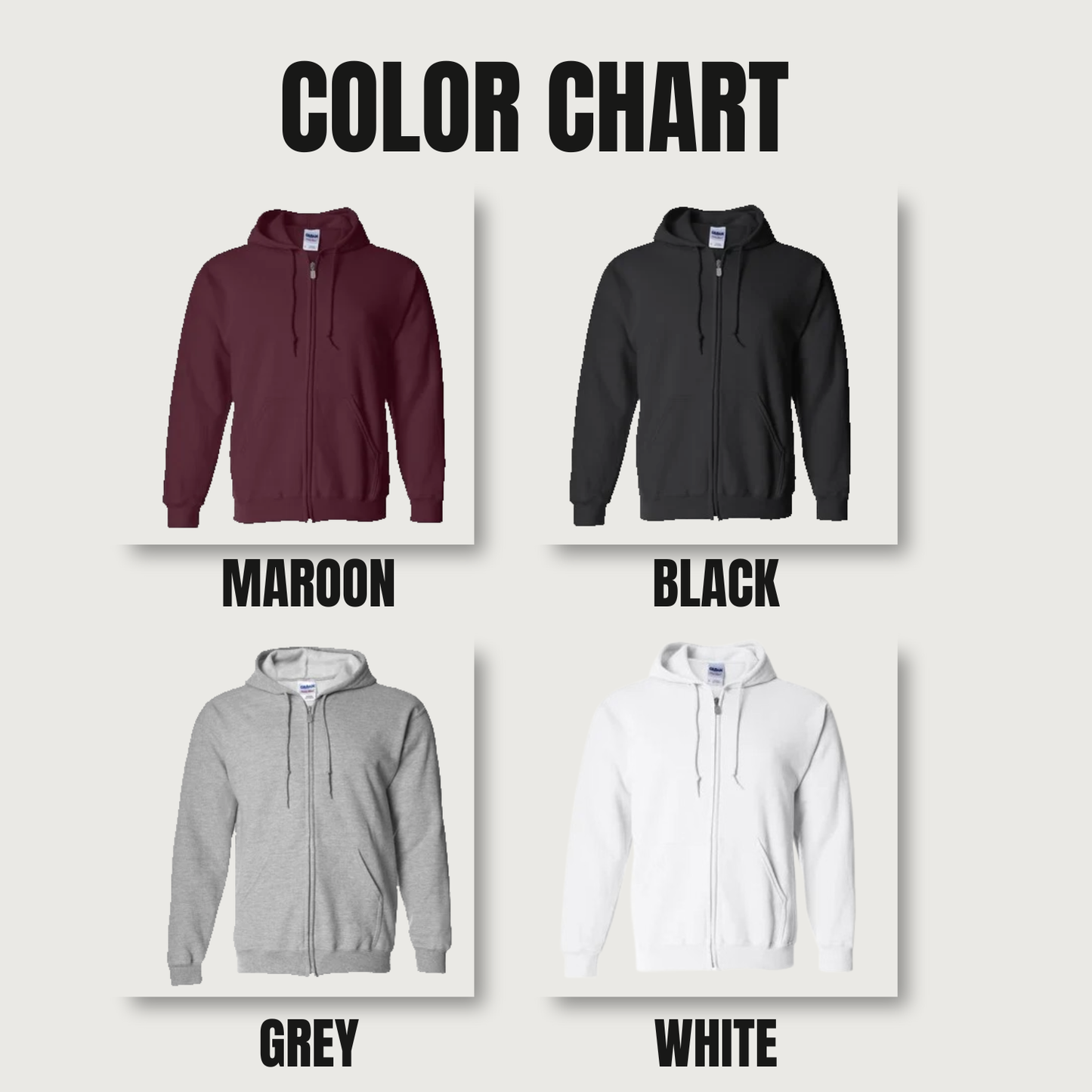 Zip Up Hoodie Custom Chest Logo + Custom Sleeve Name