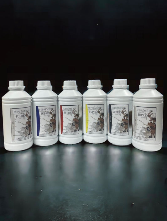 Supreme DTF Ink Big Bundle 1L of CMYK - 2L of White